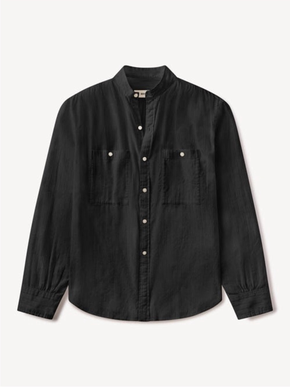 Buck Mason Cotton Dobby Studio Shirt in Black 🖤